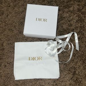 Dior White Gold Small Box and Dustbag